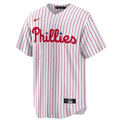 philadelphia phillies mens nike replica home jersey - white